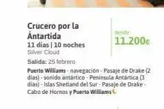 Viajes El Corte Inglés Cruceros por la antártida oferta