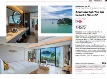 Viajes El Corte Inglés Habitación deluxe sea view amphur koh yao yai. phang-nga 56 moo 5, tambol koh yao yai, anantara koh yao yai resort & villa oferta