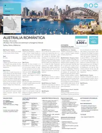 Tui Travel PLC 8 pacífico australia octandoco has deco dia 2 en vuela. sydney australia romántica 13 días / 9 noches (16 días / 12 oferta