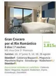 Viajes El Corte Inglés Cruceros ms oferta