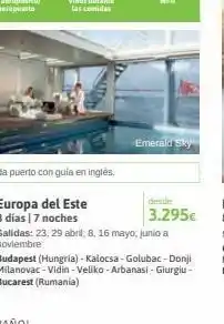 Viajes El Corte Inglés Salidas: 23, 29 abril, 8, 16 mayo, junio a noviembre budapest (hungría) - kalocsa - golubac - donji milanovac - vidin - veli oferta