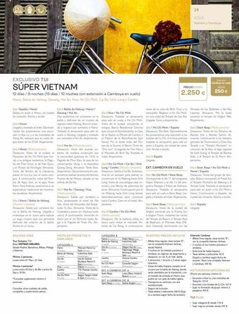Viajes El Corte Inglés Oc exclusivo tui súper vietnam 12 días / 9 noches (15 días / 12 noches con extensión a camboya en vuelo) hanoi, bahia de h oferta