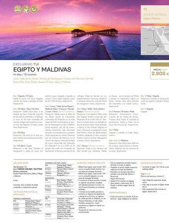 Viajes El Corte Inglés U c exclusivo tui egipto y maldivas 14 días / 12 noches luxor, valle de los reyes, templo de hatshepsut, colosos de memn oferta