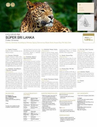 Viajes El Corte Inglés ✔ exclusivo tui súper sri lanka 11 días / 8 noches colombo, dambulla, anuradhapura, mihintale, sigiriya, polonnaruwa, mat oferta