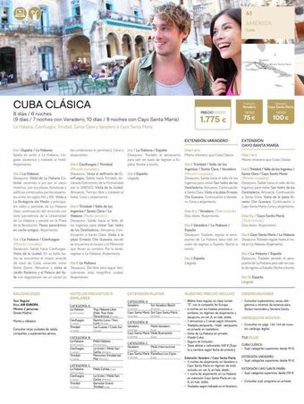 Viajes El Corte Inglés Cuba clásica 8 días / 6 noches (9 días / 7 noches con varadero 10 días / 8 noches con cayo santa maría) la habana, cienfueg oferta