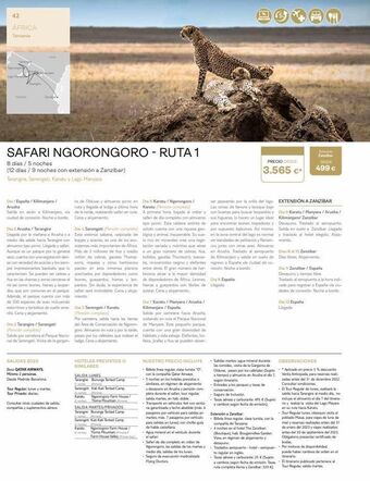 Viajes El Corte Inglés 42 áfrica tanzania tang safari ngorongoro - ruta 1 8 días / 5 noches (12 días / 9 noches con extensión a zanzibar) tar oferta