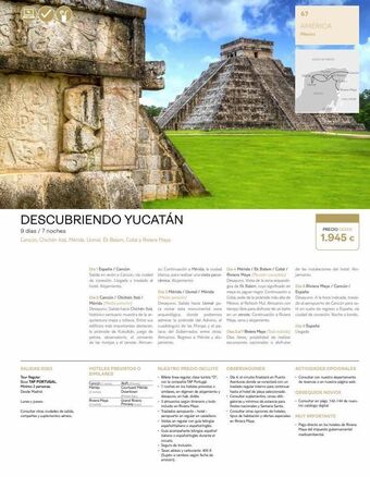 Viajes El Corte Inglés Dom descubriendo yucatán 9 días / 7 noches cancún, chichén itzá, mérida, uxmal, ek balam, cobá y riviera maya salidas 202 oferta