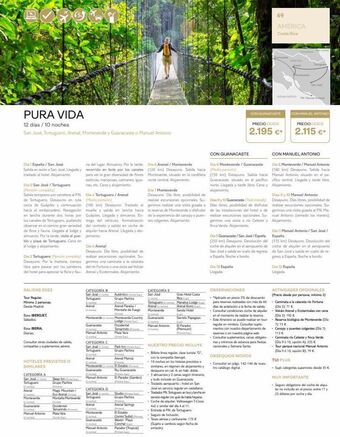 Viajes El Corte Inglés Pura vida  12 días / 10 noches  san jose, tortuguero, arenal, monteverde y guanacaste o manuel antonio  dia 1 españa/san josé oferta
