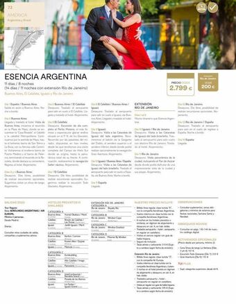Viajes El Corte Inglés 72 america argentina y brasil aga er esencia argentina 11 días / 8 noches (14 días / 11 noches con extensión río de jan oferta
