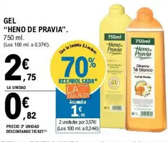 E.Leclerc Heno De Pravia Gel 750 ml oferta