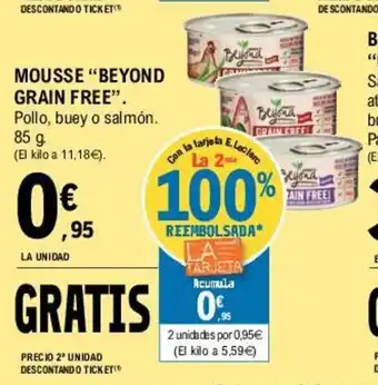 E.Leclerc Beyond Grain Free Mousse 85 g oferta