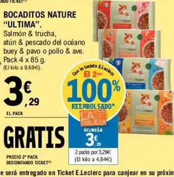E.Leclerc Ultima Bocaditos Nature oferta