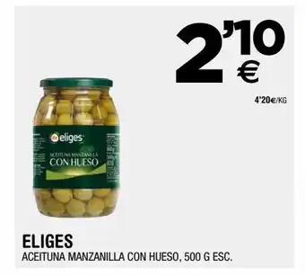 BM Supermercados Aceitunas manzanilla con hueso eliges oferta