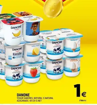 BM Supermercados Yogur sabores, natural o natural azucarado danone oferta