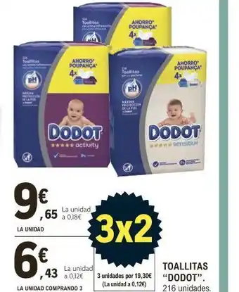 E.Leclerc Pañales dodot 3x2 oferta