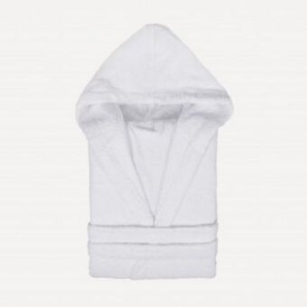 Tramas+ Albornoz capucha blanco 450gr unisex oferta