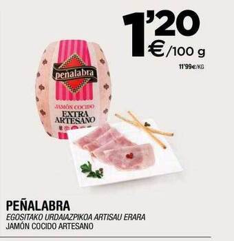 BM Supermercados Peñalabra jamón cocido artesano oferta