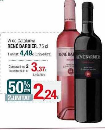Condis 50% dte. 2a unitat vi de catalunya rené barbier oferta