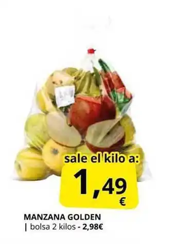Supermercados MAS Manzana golden oferta
