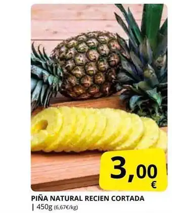 Supermercados MAS Piña natural recien cortada oferta