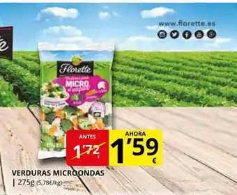 Supermercados MAS Verduras microondas oferta