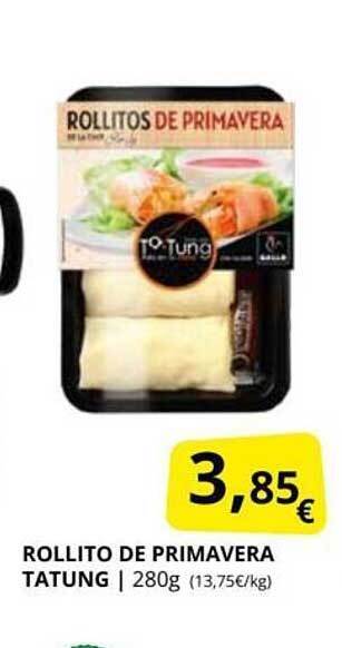 Supermercados MAS Rollito de primavera tatung oferta