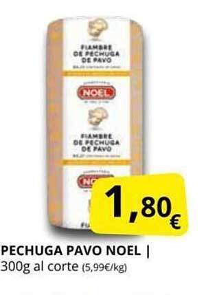 Supermercados MAS Pechuga pavo noel oferta