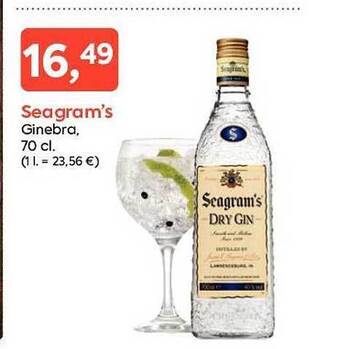 Suma Supermercados Seagram's ginebra oferta