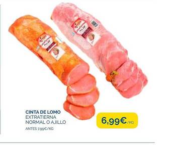 Cash Ecofamilia Cinta de lomo extratierna normal o ajillo oferta