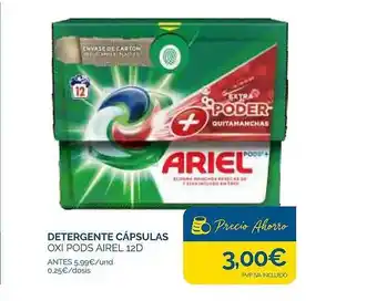 Cash Ecofamilia Detergente cápsulas oxi pods ariel 12d oferta