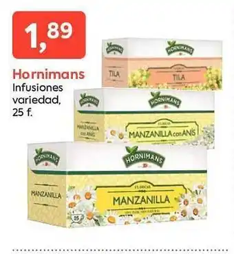 Suma Supermercados Hornimans infusiones variedad oferta