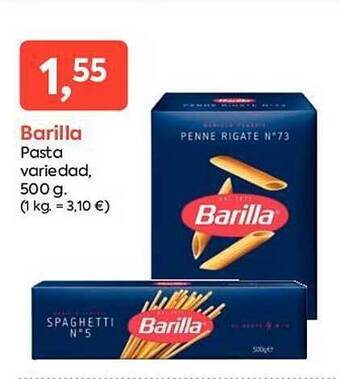 Suma Supermercados Barilla pasta variedad oferta