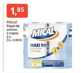 Suma Supermercados Mical papel de cocina 2 capas oferta