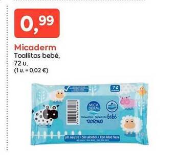 Suma Supermercados Micaderm toallitas bebé oferta