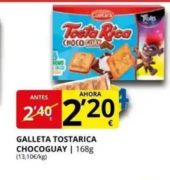 Supermercados MAS Galleta tostarica chocoaguay oferta