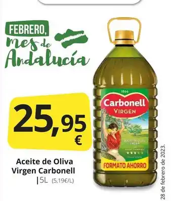 Supermercados MAS Aceite de oliva virgen carbonell oferta