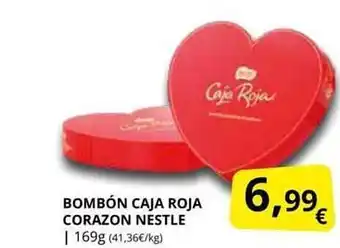 Supermercados MAS Bombón caja roja corazon nestle oferta