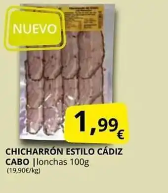 Supermercados MAS Chicharrón estilo cádiz cabo oferta