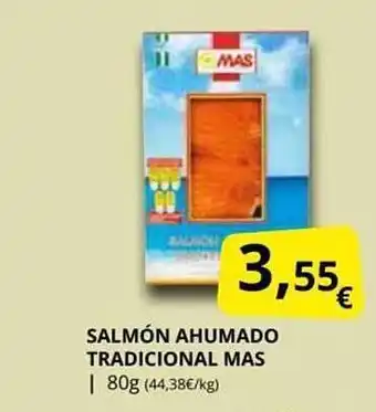 Supermercados MAS Salmón ahumado tradicional mas oferta