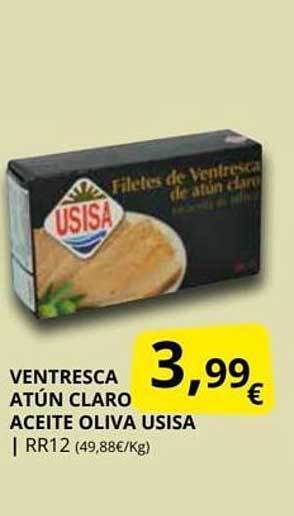 Supermercados MAS Ventresca atún claro aceite oliva usisa oferta