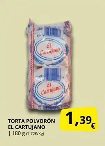 Supermercados MAS Torta polvorón el cartujano oferta