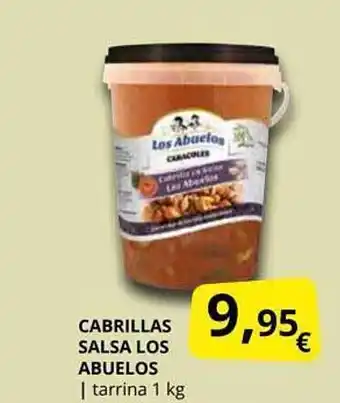 Supermercados MAS Cabrillas salsa los abuelos oferta