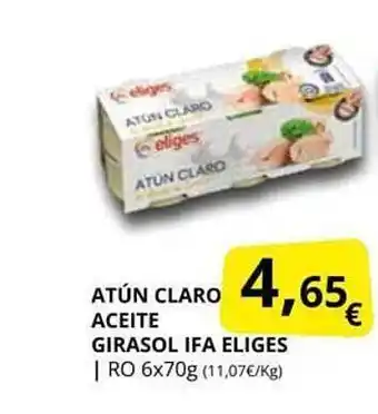 Supermercados MAS Atún claro aceite girasol ifa eliges oferta