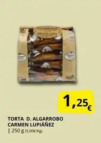 Supermercados MAS Torta d. algarrobo carmen lupiáñez oferta
