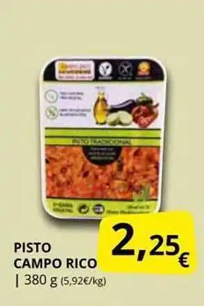 Supermercados MAS Pisto campo rico oferta