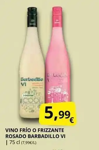 Supermercados MAS Vino frío o frizzante rosado barbadillo vi oferta
