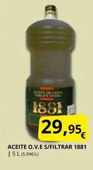 Supermercados MAS Aceite o.v.e. s filtrar 1881 oferta