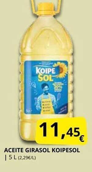 Supermercados MAS Aceite girasol koipesol oferta