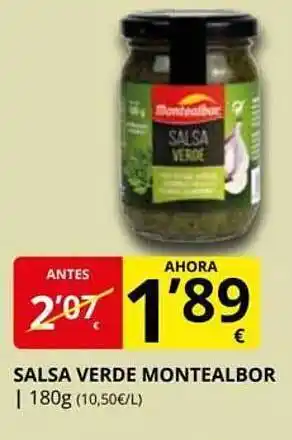 Supermercados MAS Salsa verde montealbor oferta