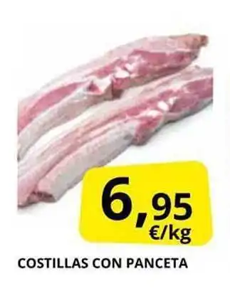 Supermercados MAS Costillas con panceta oferta